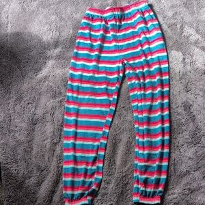 Mighty Fine Women's Striped Pajama Pants - Pink & Teal